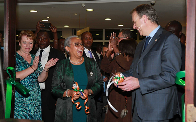 First Lady Kenyatta and Minister McHugh open the 100 Years Exhibition. Photo Credit: Brian Inganga