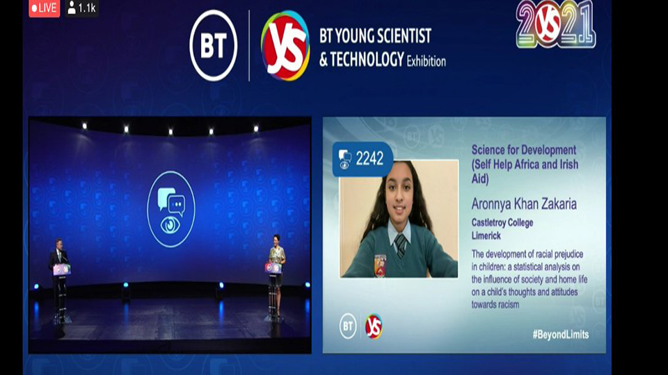 BT Young Scientist and Technology Exhibition 2021 Winner