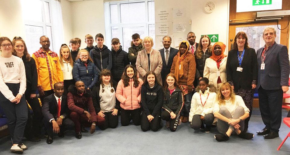Young Scientists from Tanzania and Kenya visit the Irish Aid Centre