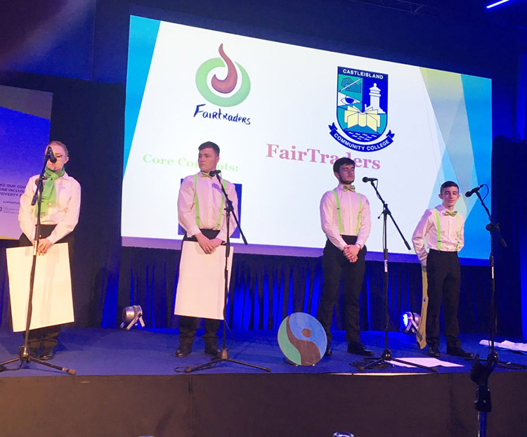 Castleisland Community College, winners of the 'Make Our World More Fair and Just' category.