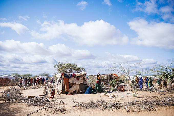 A new IDP camp at Dollow thats composed of new internally displaced people from Bay and Bakool - credit: Amunga Eshuchi/Trocaire